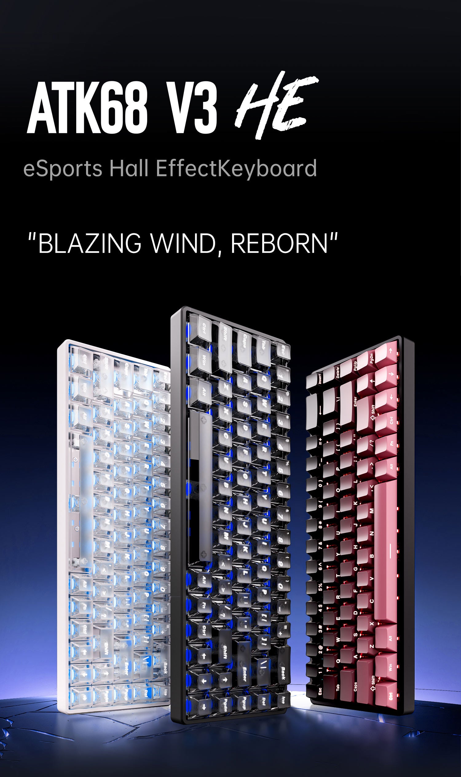ATK68 V3 HEキーボードセット ATK 68 V3 eSports Keyboards | 65% CNC Aluminum – ATK Gaming Gear