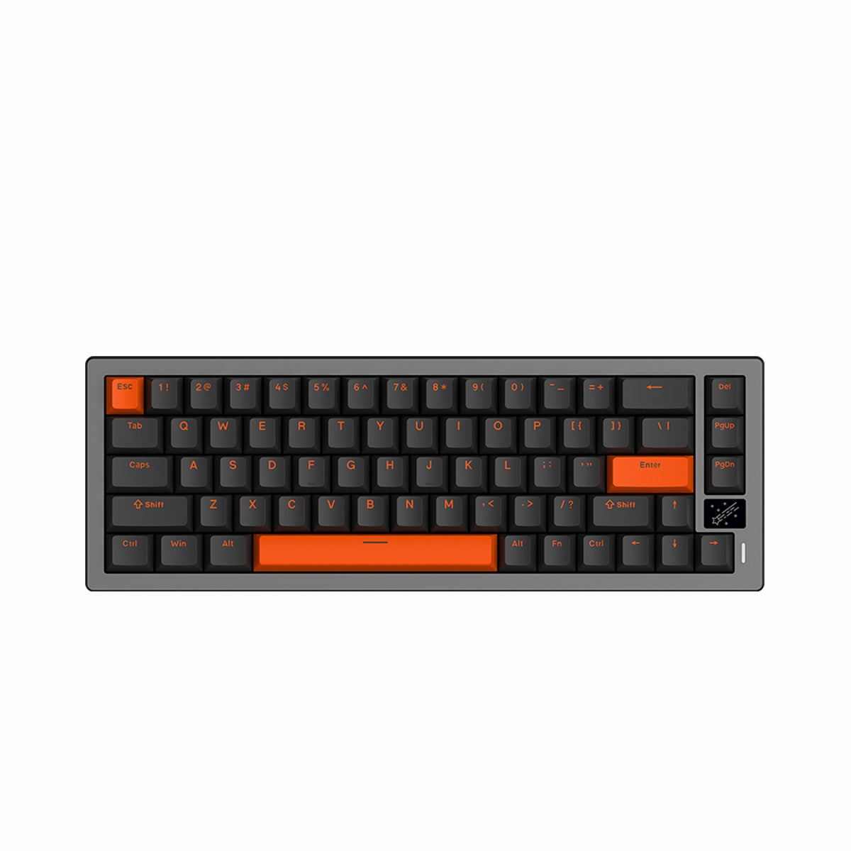 ATK 68 V2 eSports Hall Effect Keyboard, black and orange, 65% layout
