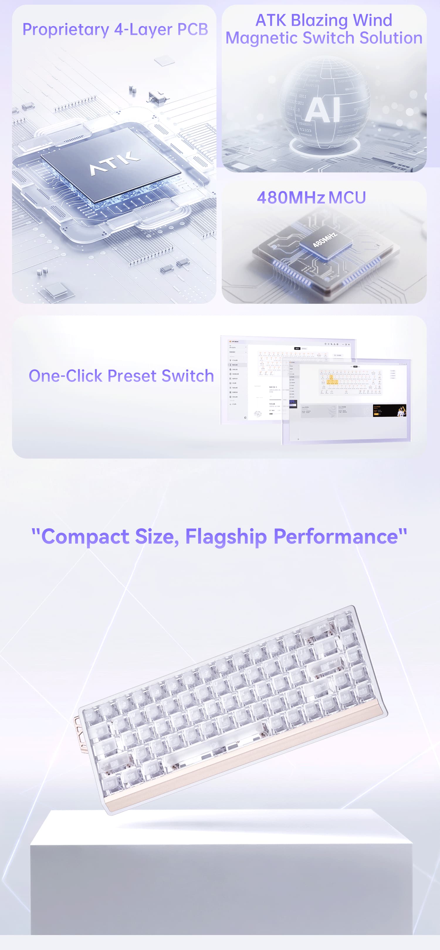 キーボード ATK68 RX ATK 68 RX eSports Hall Effect Keyboard – ATK Gaming Gear