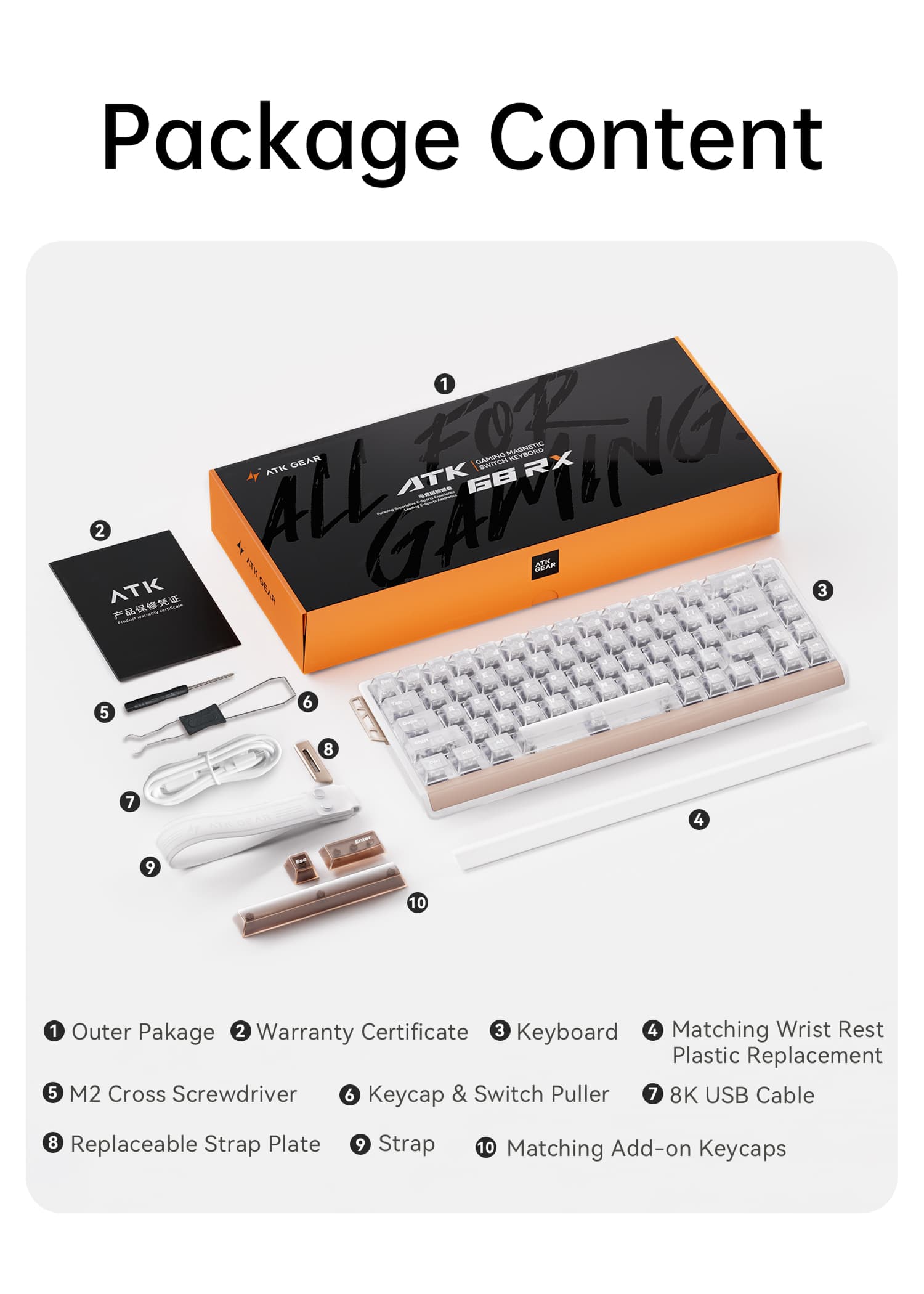 ATK 68 RX eSports Hall Effect Keyboard – ATK Gaming Gear