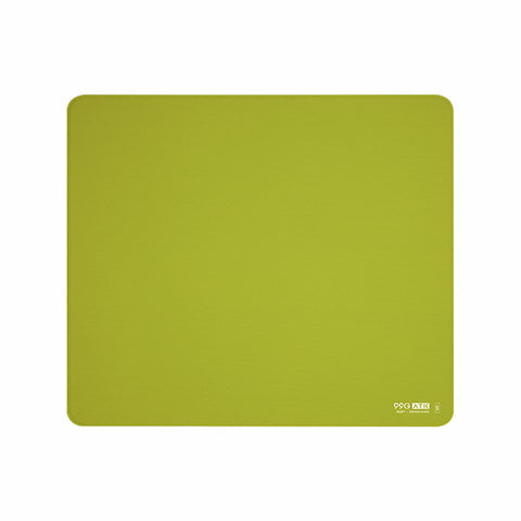 Bright green ATK gaming mousepad with rounded corners and subtle texture. Features ATK logo.