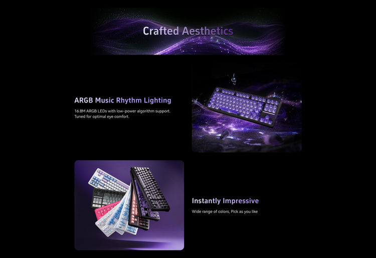 ATK A87 Wireless Mechanical Gaming TKL Keyboard