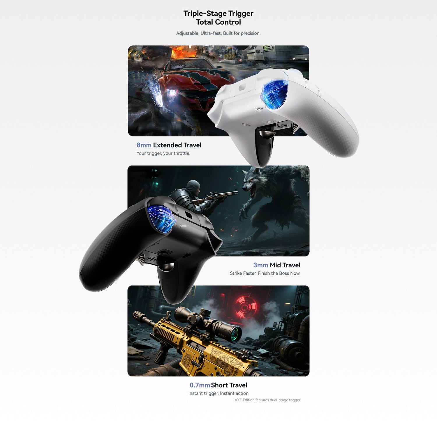ATK AXE Series | Tri-Mode Wireless Gaming Controller