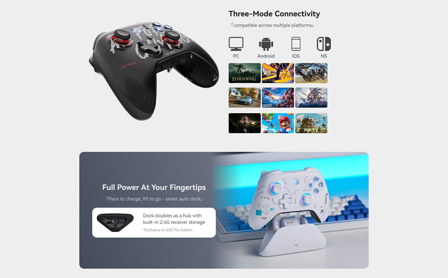 ATK AXE Series | Tri-Mode Wireless Gaming Controller