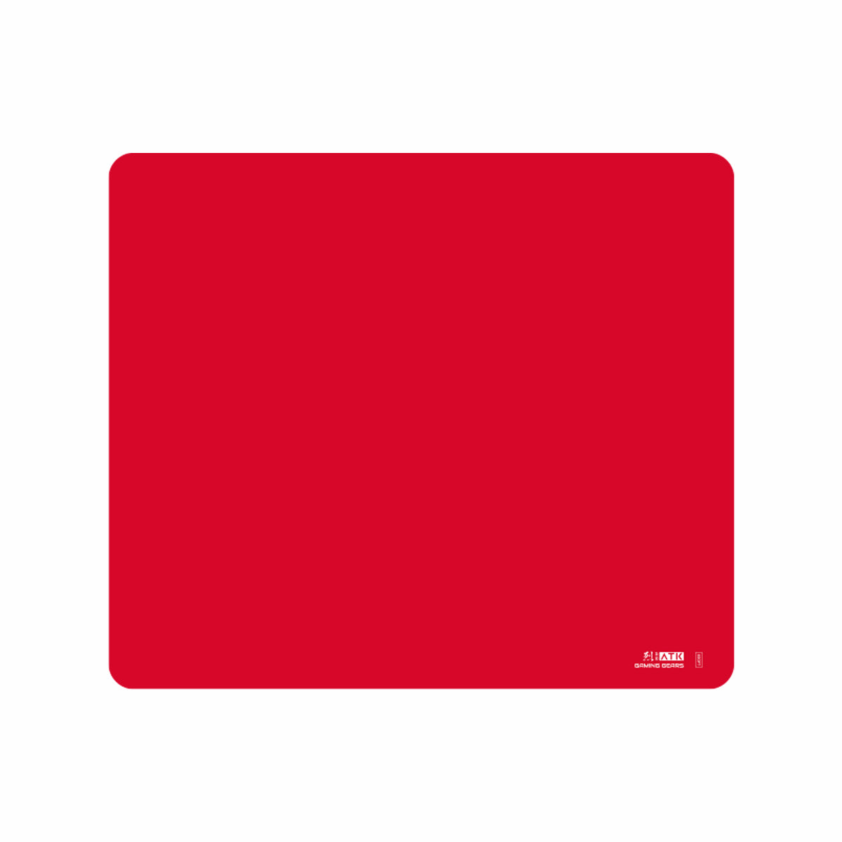 Red ATK Blaze XSoft eSport gaming mouse pad with composite fiber weave surface.