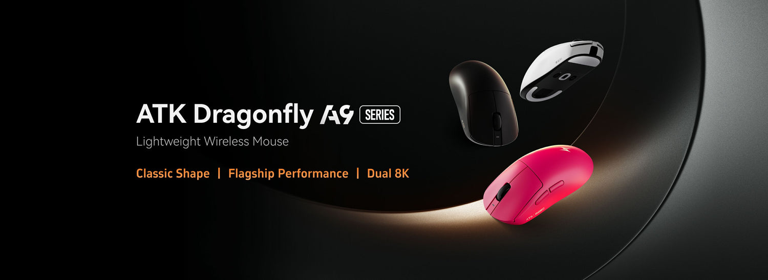 ATK Dragonfly A9 Series Souris De Jeu Sans Fil, Légère, 53–57