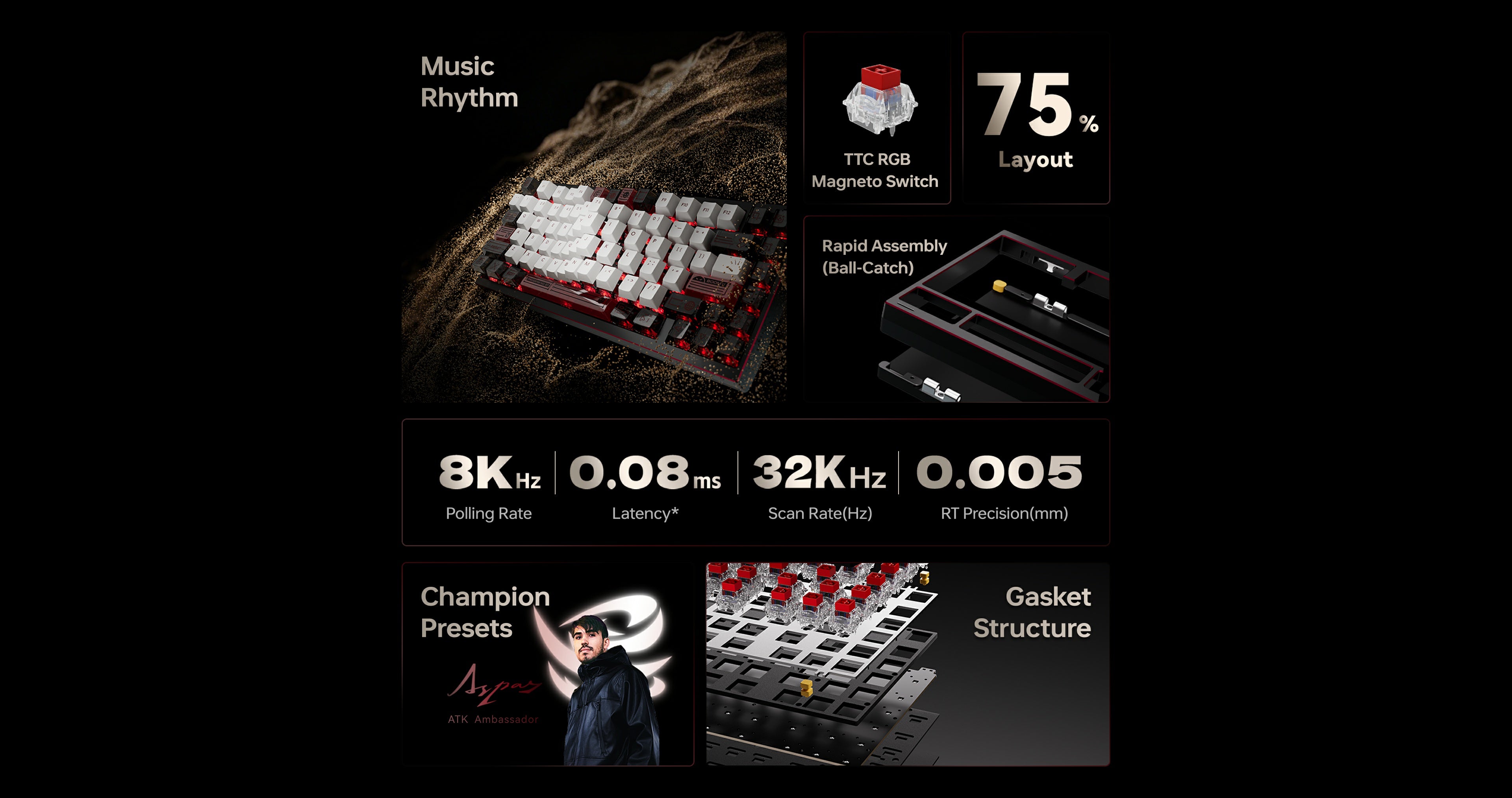ATK EDGE 75 HE | High-Performance Magnetic Gaming Keyboard