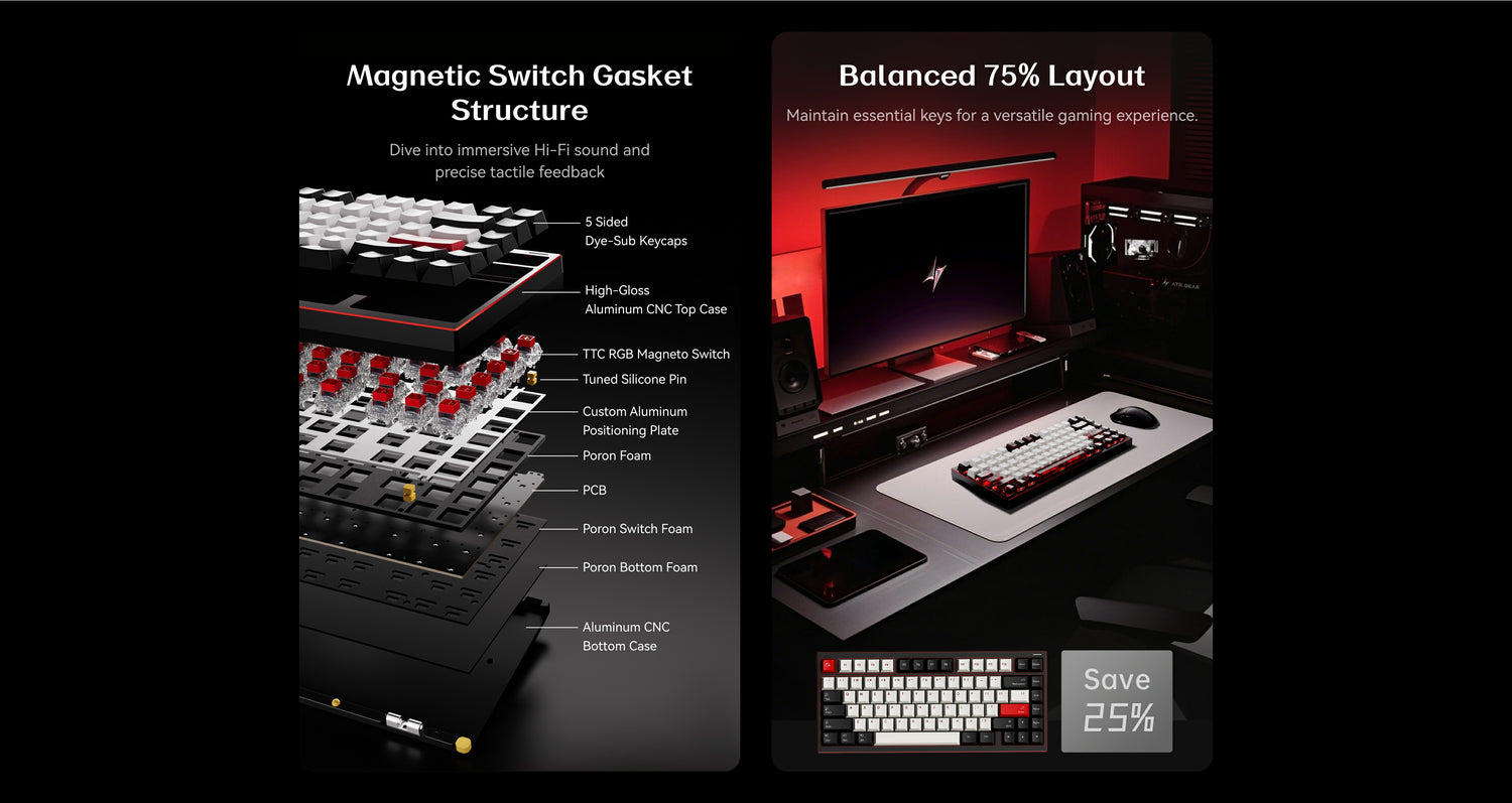 ATK EDGE 75 HE | High-Performance Magnetic Gaming Keyboard
