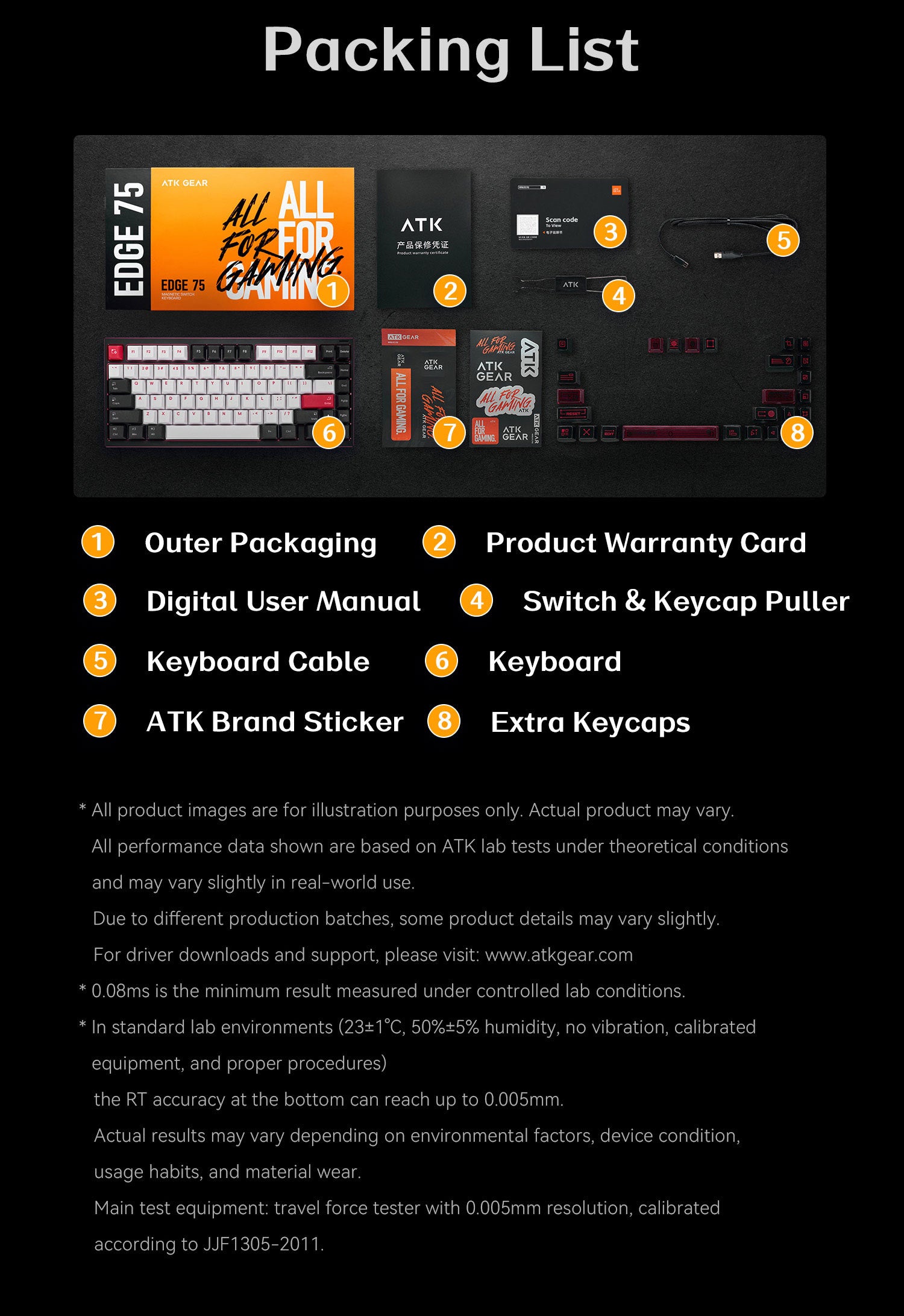 キーボード ATK EDGE75 HE ATK EDGE 75 HE | High-Performance Magnetic Gaming Keyboard