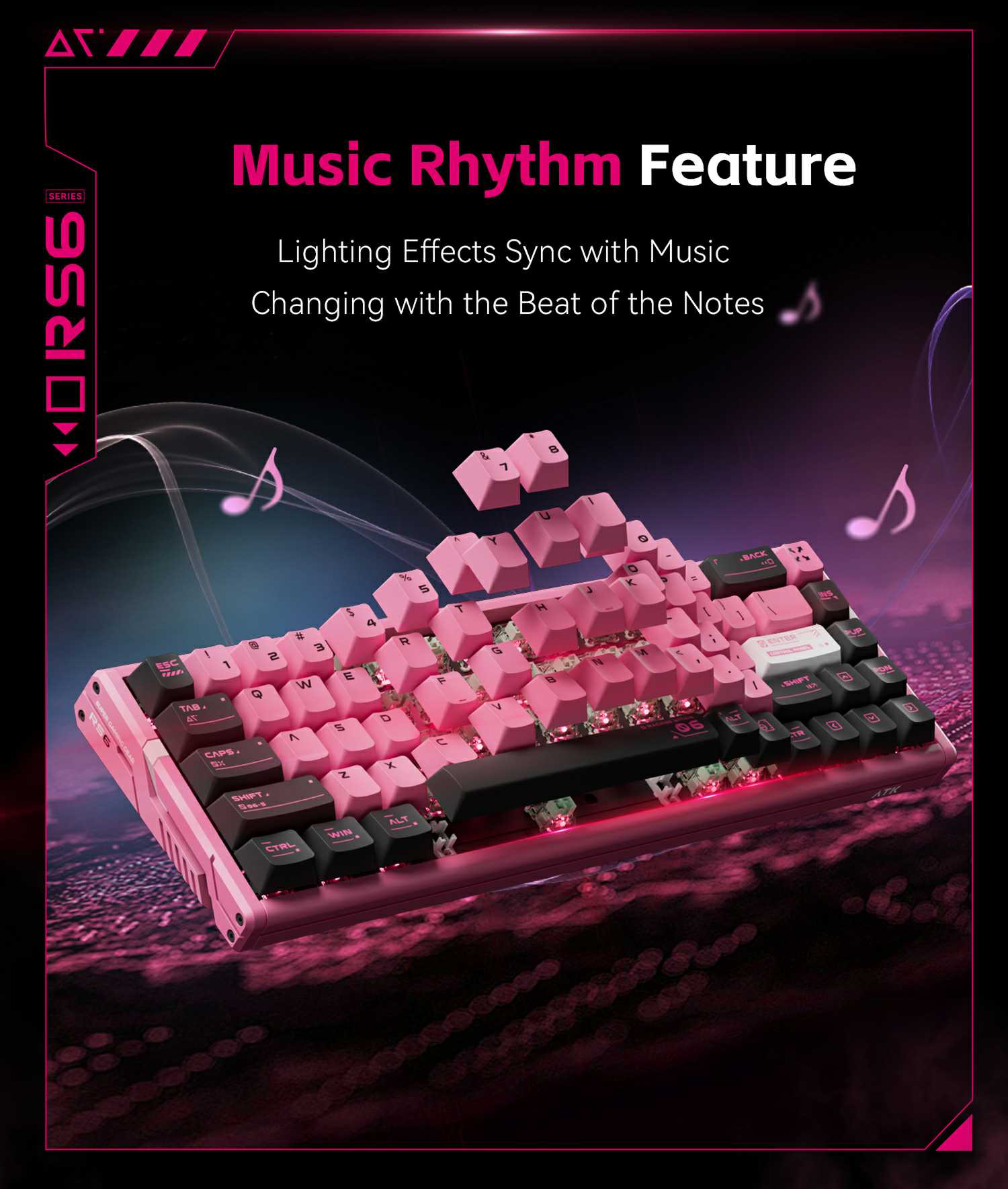 キーボード ATK x Aspas RS6 Ultra ATK RS6 Ultra | Aspas Hall Effect Gaming Keyboard – ATK