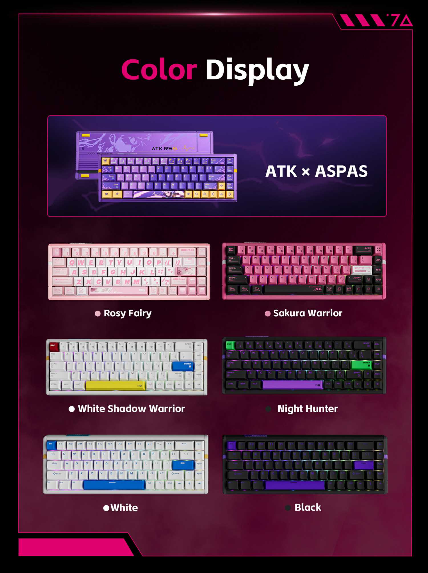 その他 ATK RS6 ULTRA ASPAS EDITION ATK RS6 Ultra | Aspas Hall Effect Gaming Keyboard – ATK