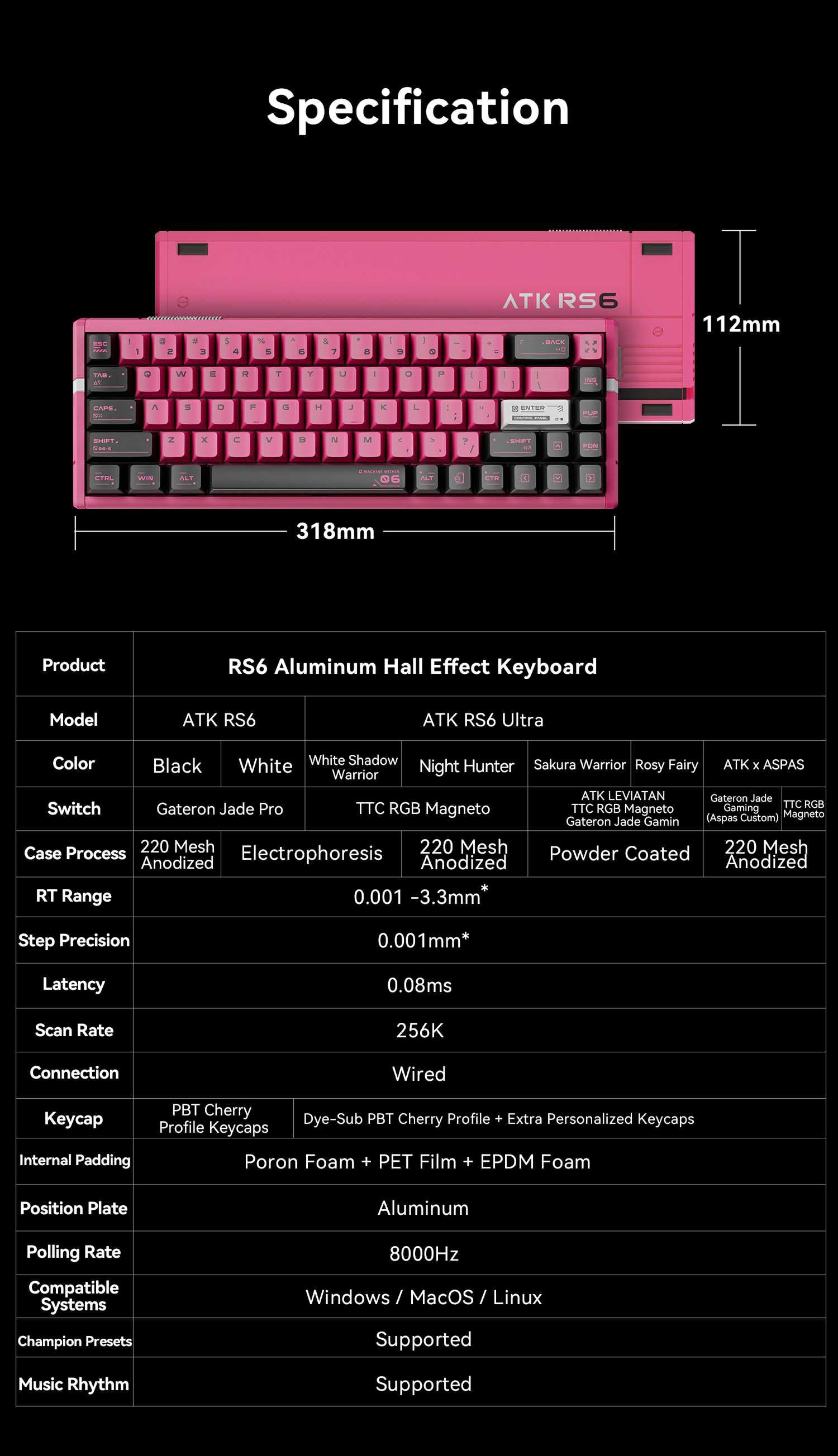 ATK RS6 Ultra | Aspas Hall Effect Gaming Keyboard – ATK
