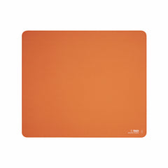 ATK Sky XSoft gaming mouse pad in orange with composite blend fiber weave surface and recessed edge.