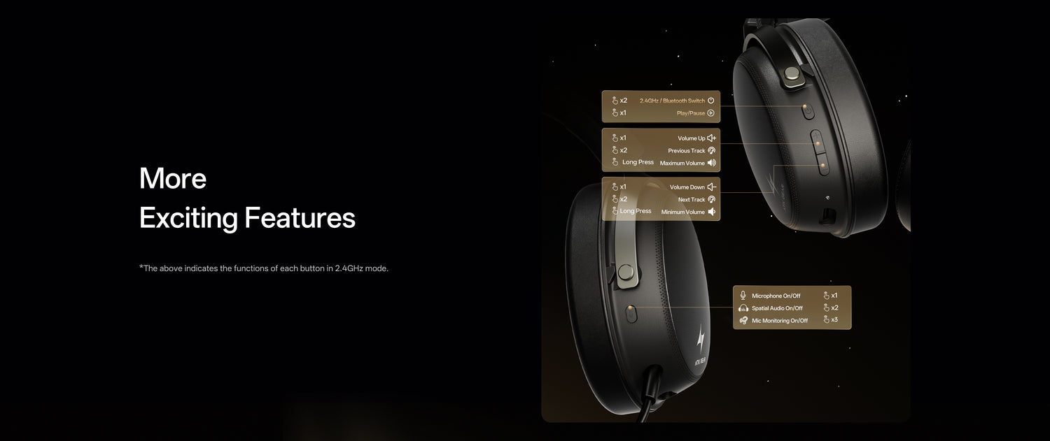 ATK Neptune N9 | Quad-Mode Wireless Gaming Headset