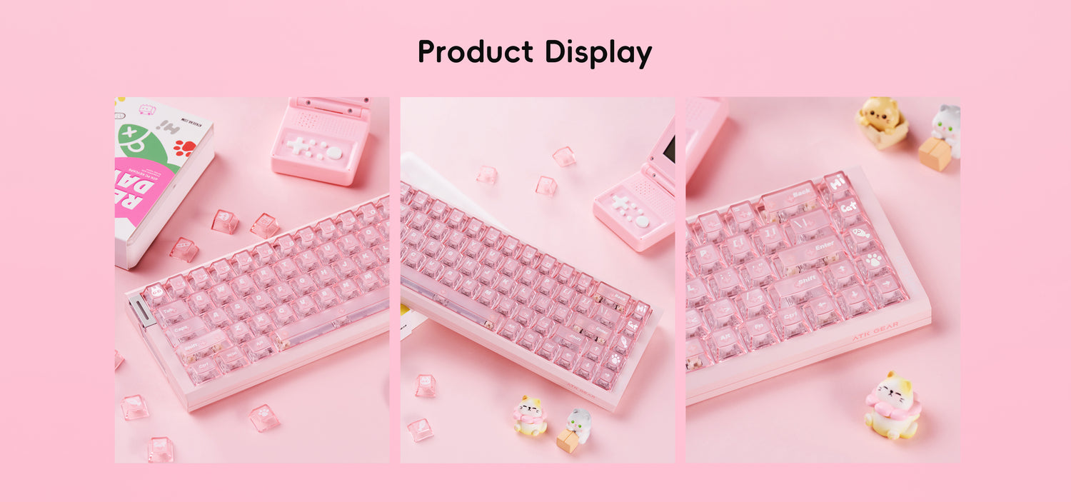 Frosted 94-Key Top-Print Keycap Set | PBT