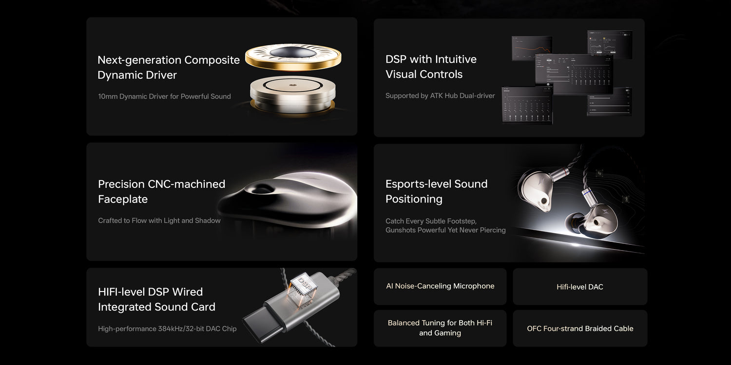 ATK Horizon DSP Gaming In-ear Earphones