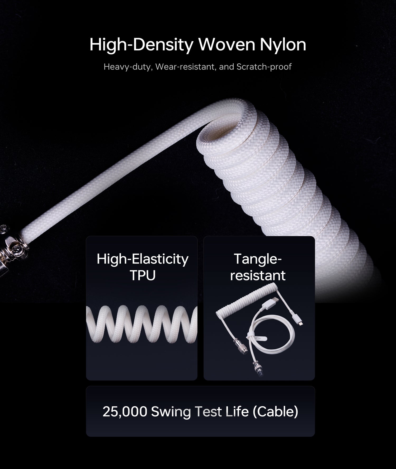 ATK Customized 8K Aviator Coiled Keyboard Cable