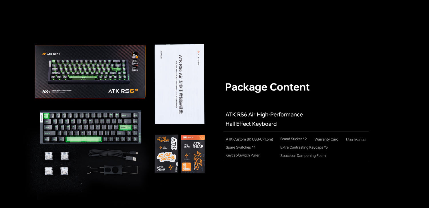 RS6 Air 65% Esports Hall Effect Keyboard | ATK