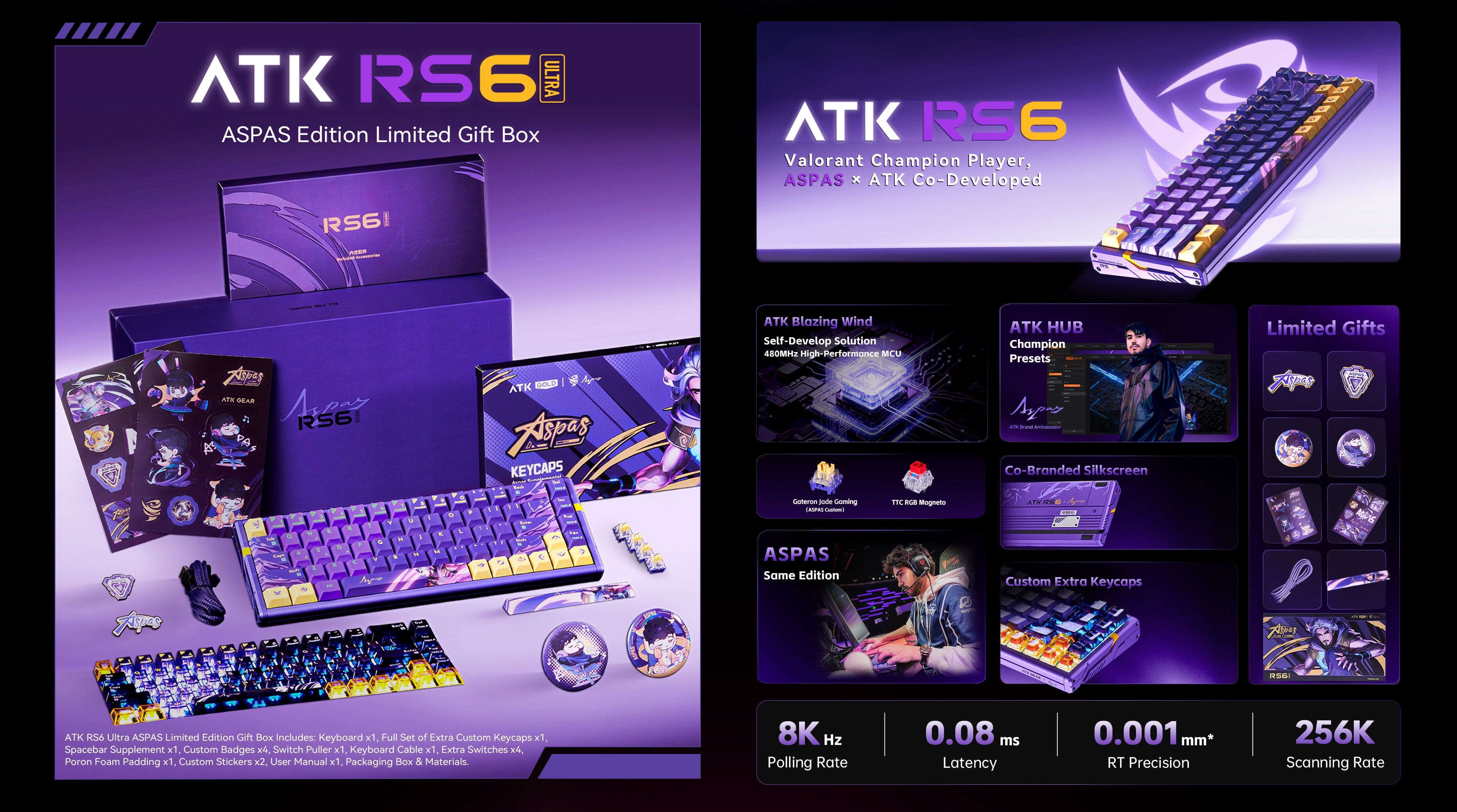 Aluminum Hall Effect Keyboard | RS6 Ultra
