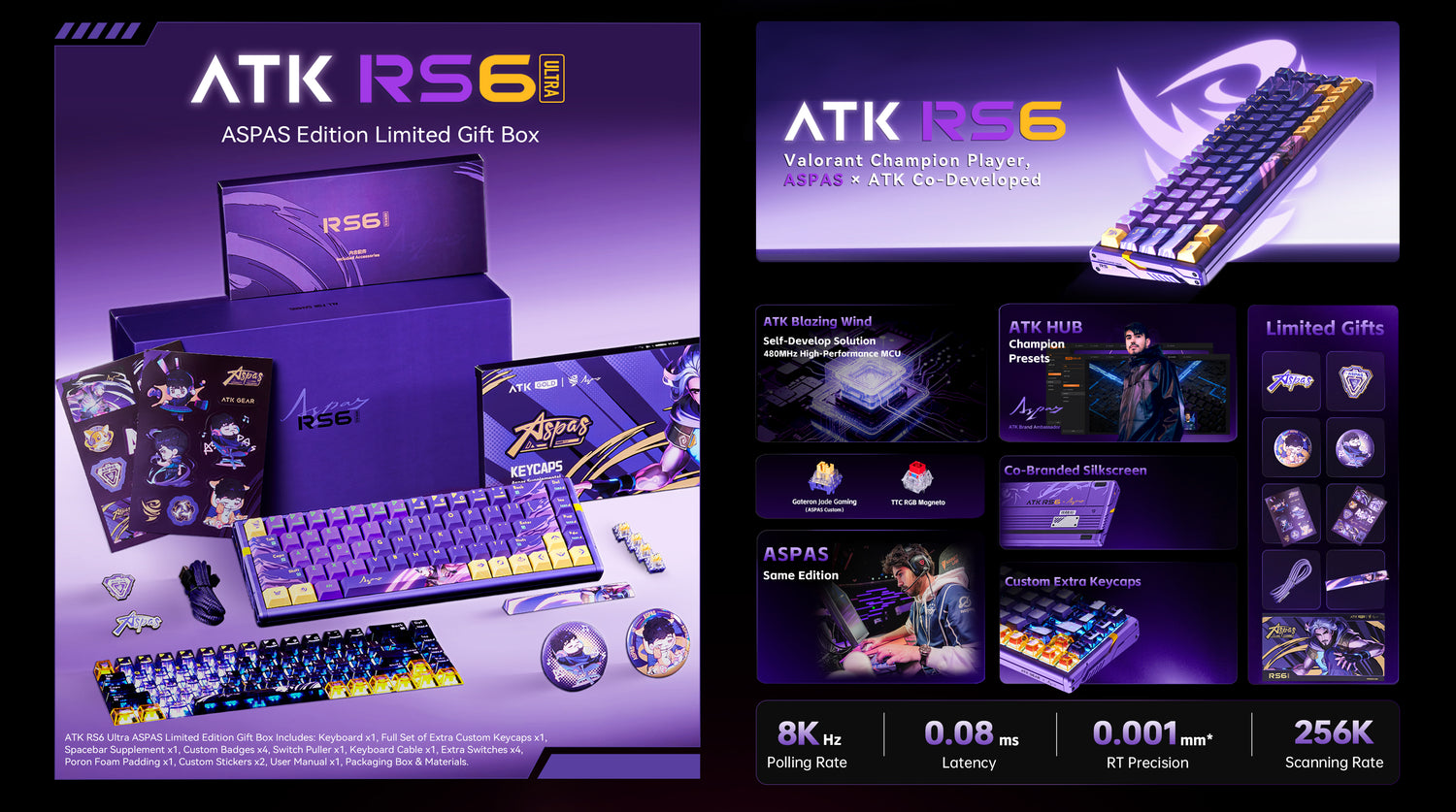 ATK RS6 | Aluminum Hall Effect Gaming Keyboard