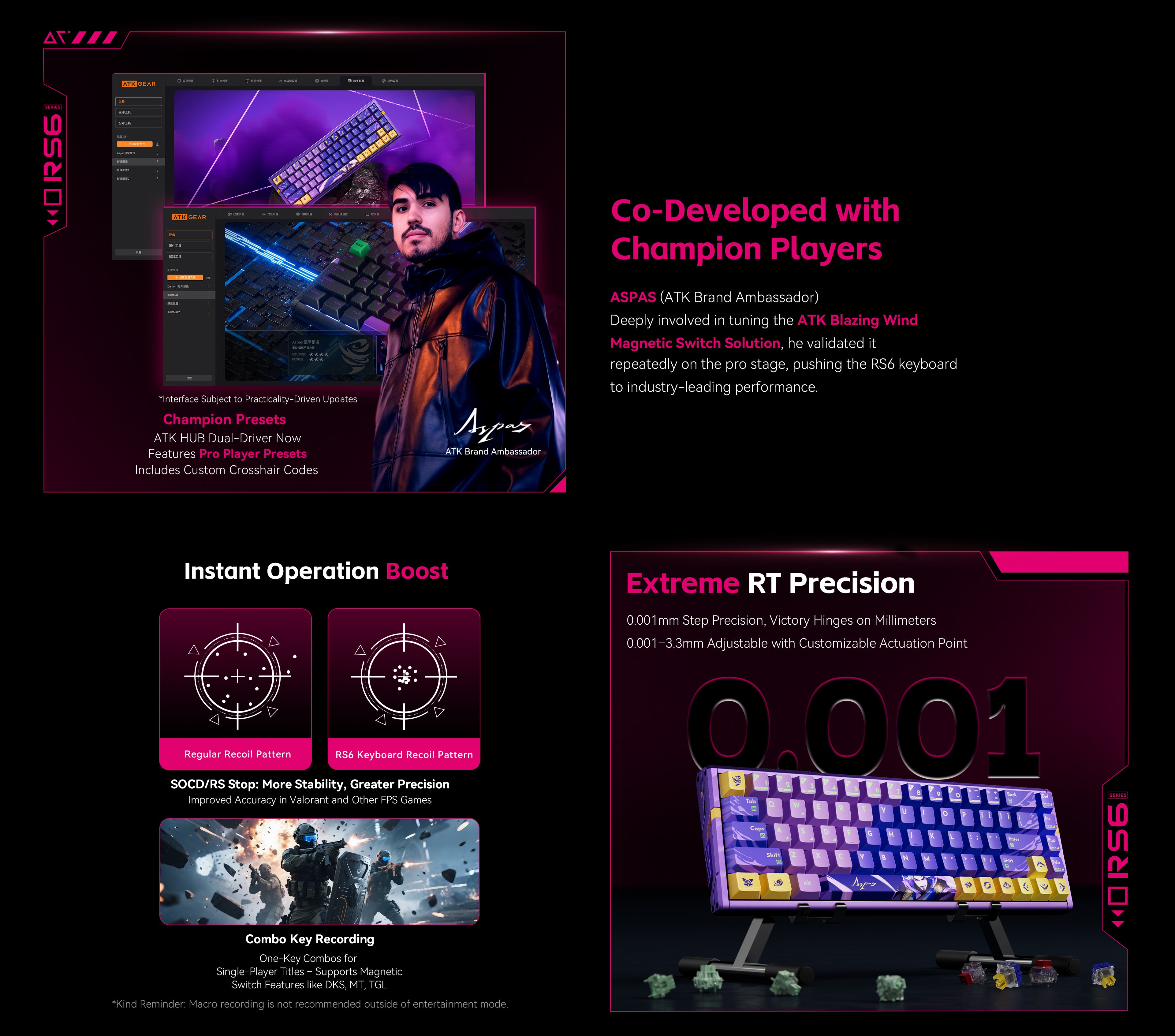 ATK RS6 Ultra | Aspas Hall Effect Gaming Keyboard