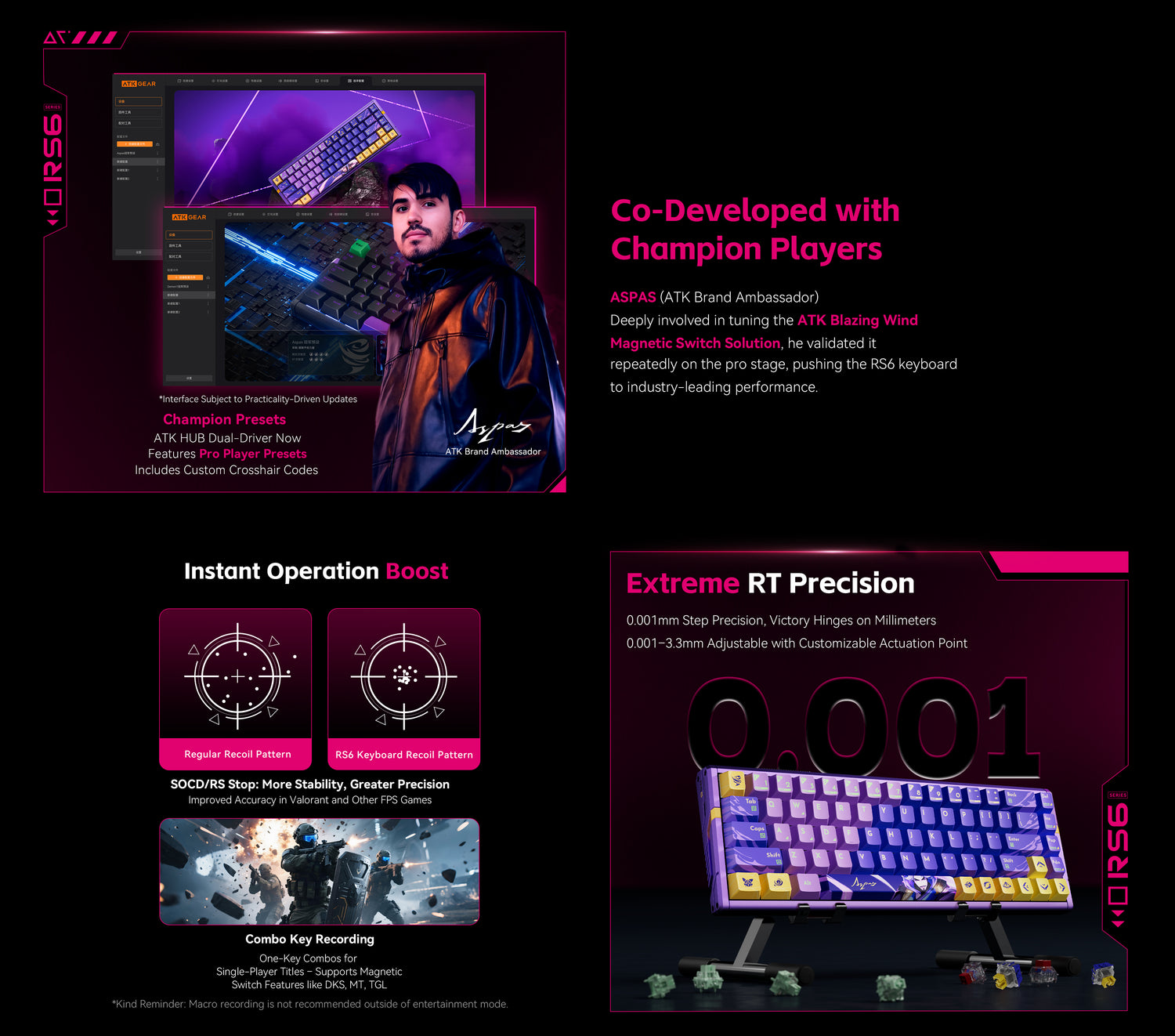ATK RS6 | Aluminum Hall Effect Gaming Keyboard