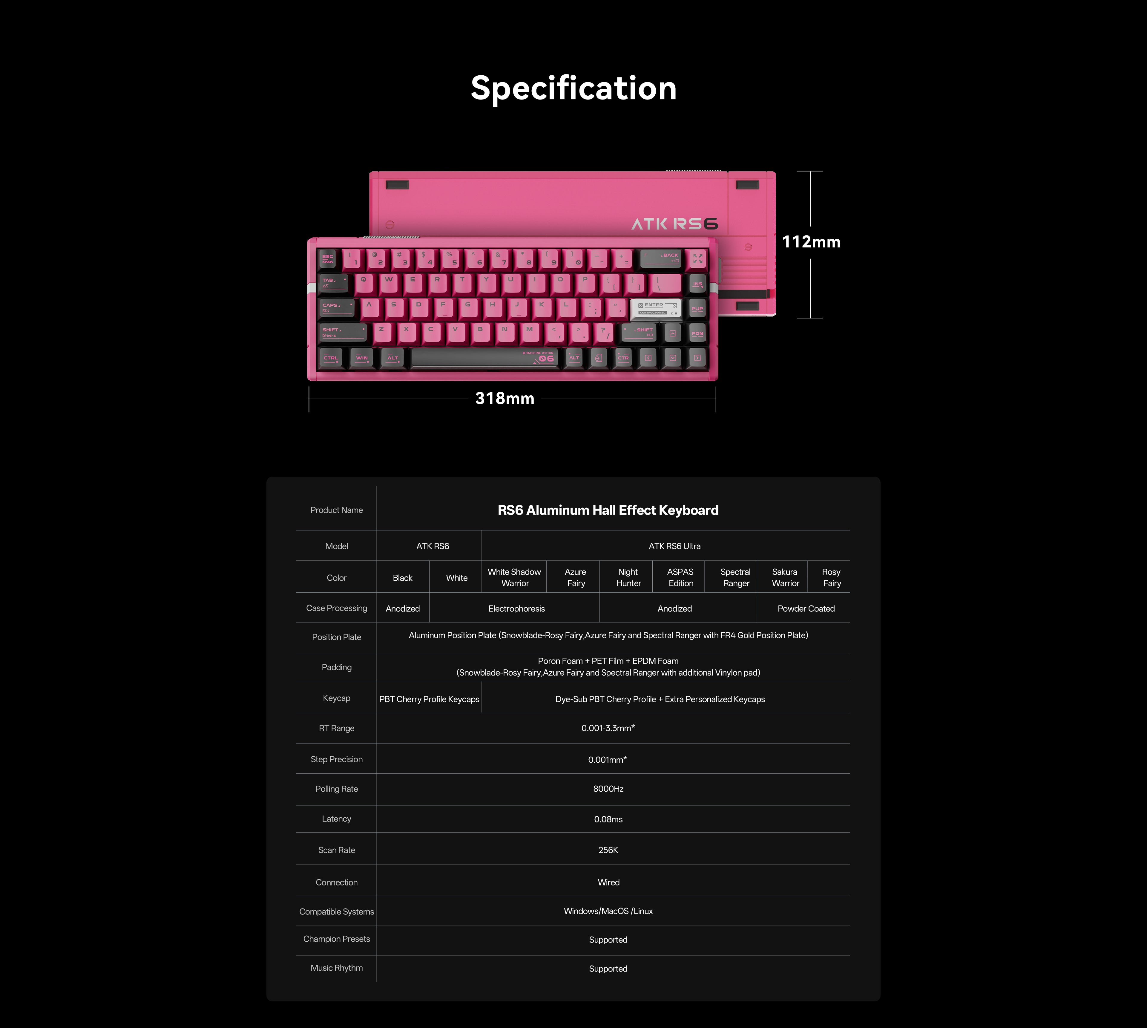 ATK RS6 Ultra | Aspas Hall Effect Gaming Keyboard