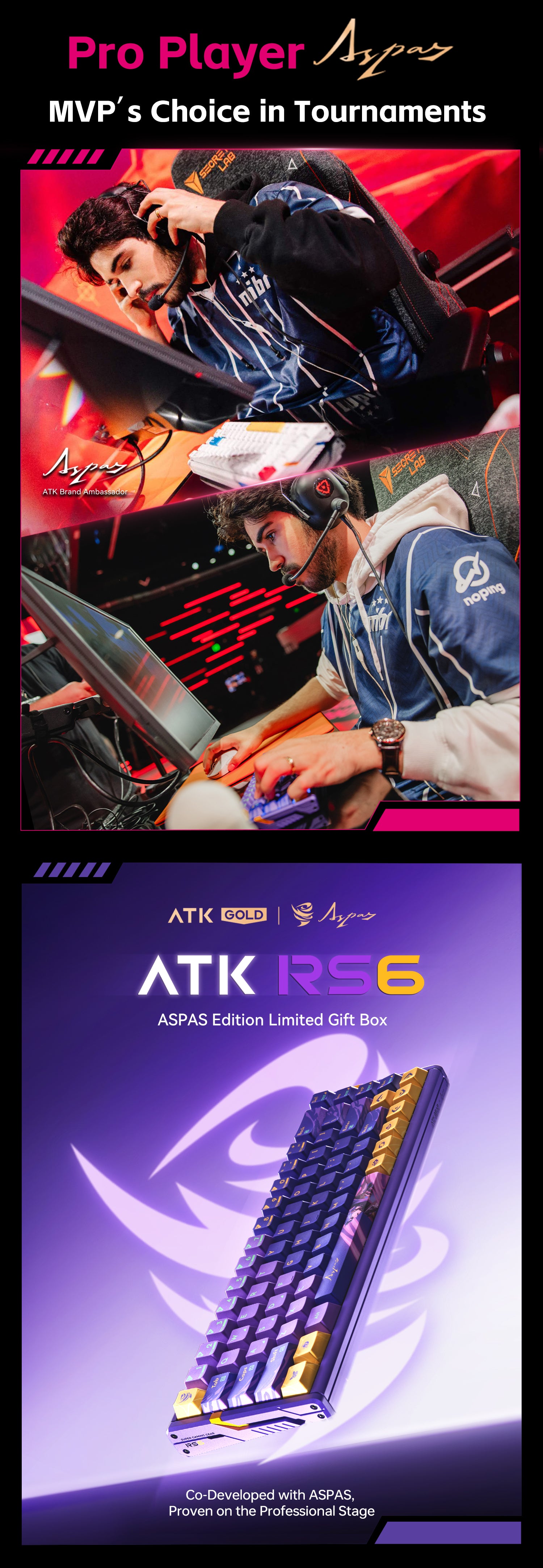 ATK RS6 Ultra | Aspas Hall Effect Gaming Keyboard – ATK Gaming Gear