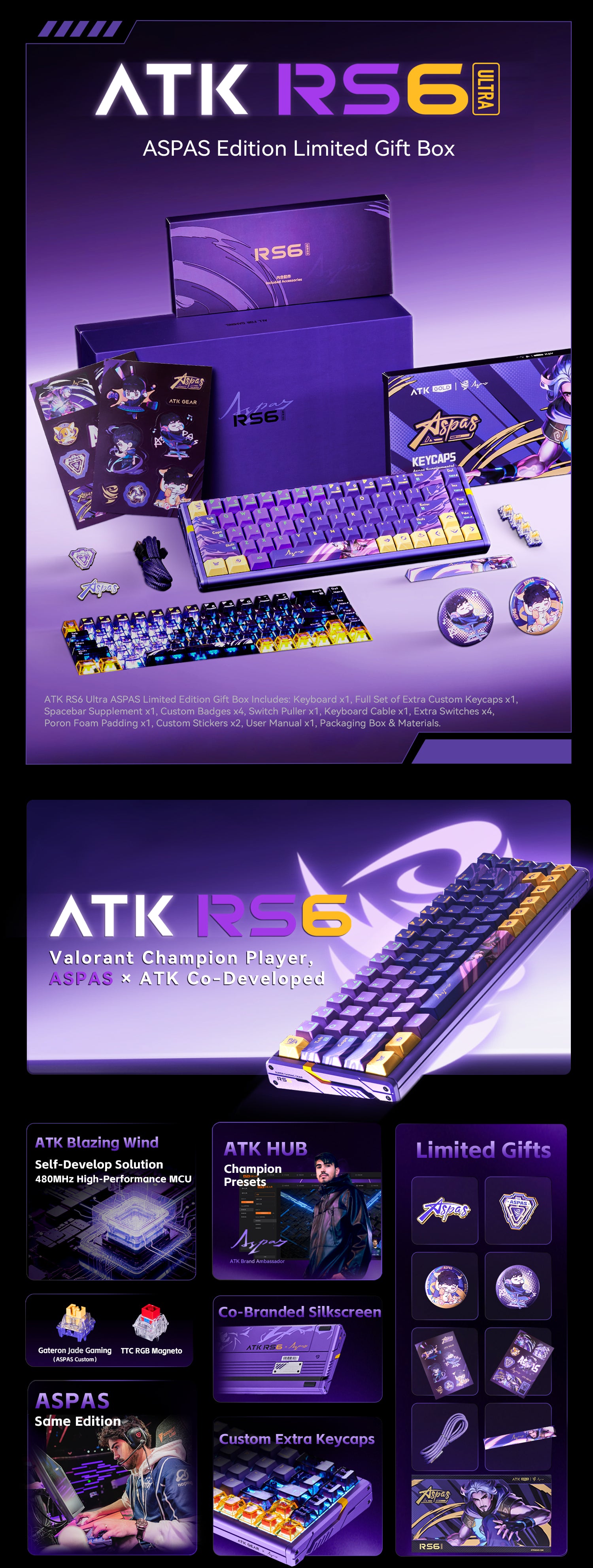 ATK RS6 Ultra | Aspas Hall Effect Gaming Keyboard – ATK Gaming Gear