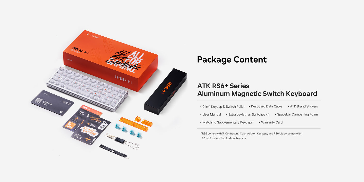 ATK RS6+ Series Aluminum Magnetic Switch Keyboard