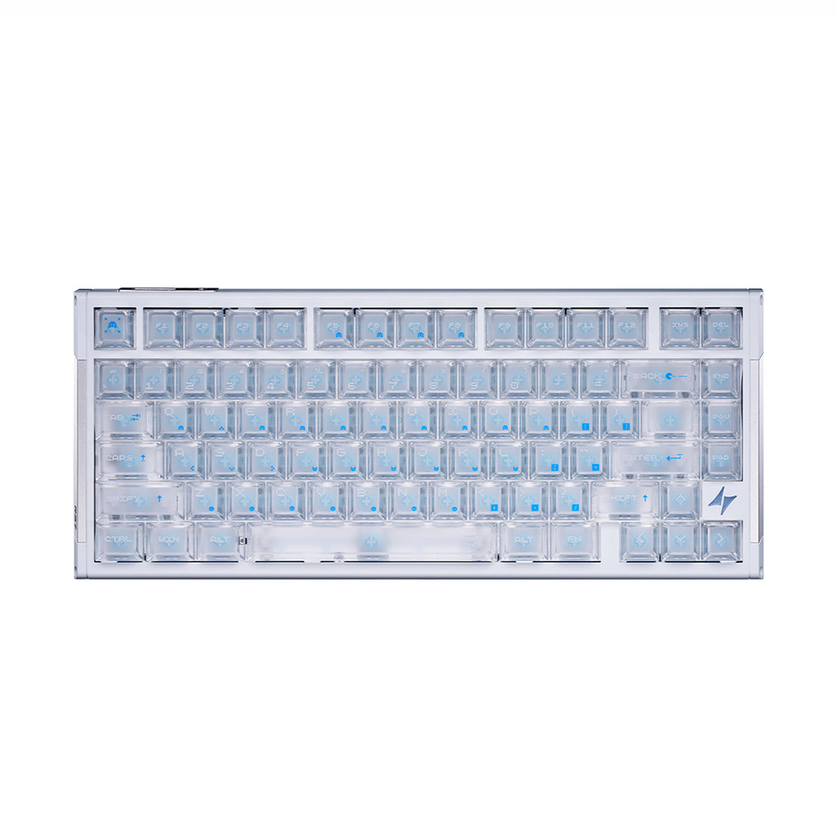 ATK RS7 compact gaming keyboard displayed from above with a performance-focused layout