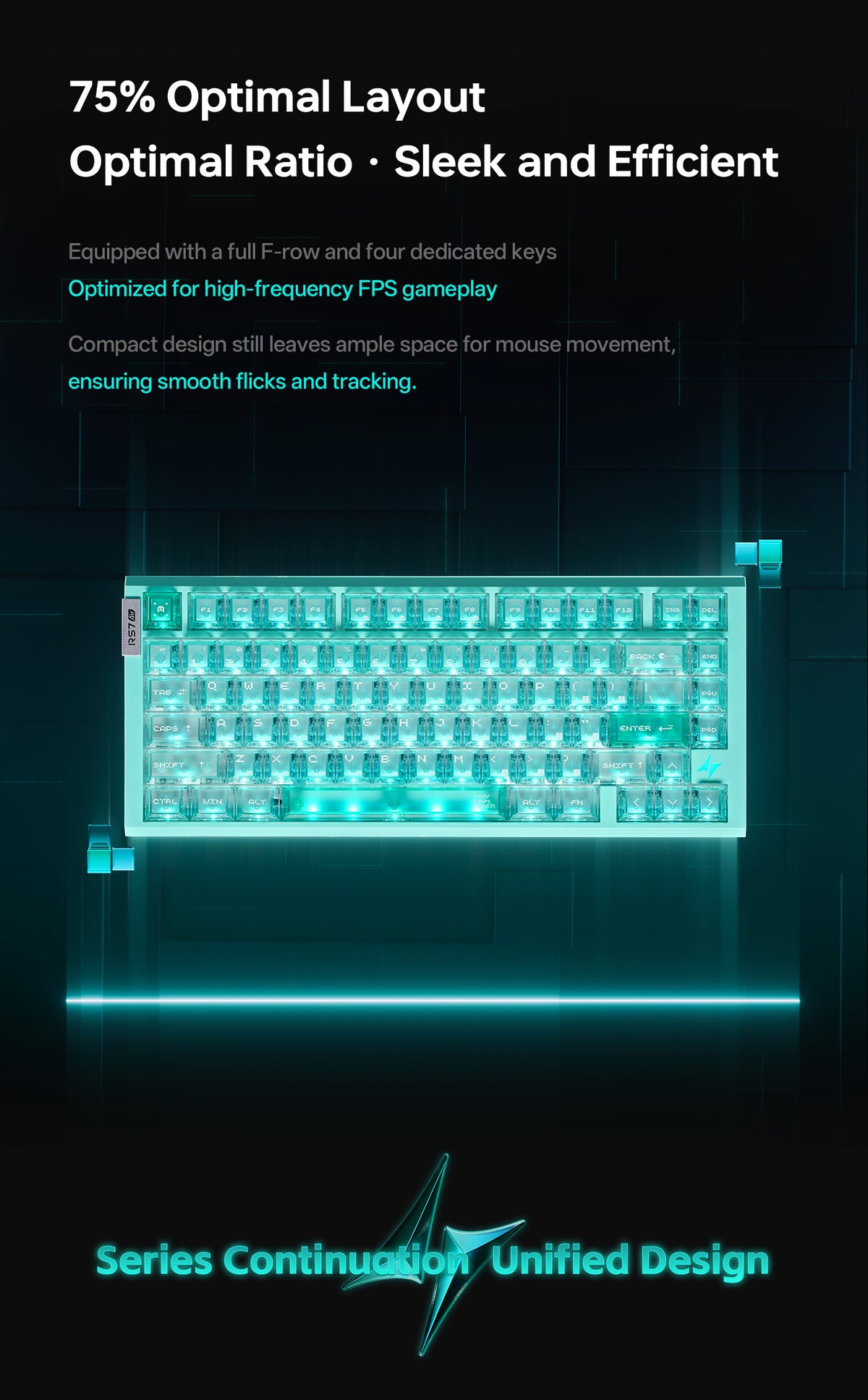 Hall Effect 75% Air Esports Keyboard | 0.08ms Latency – ATK Gaming Gear