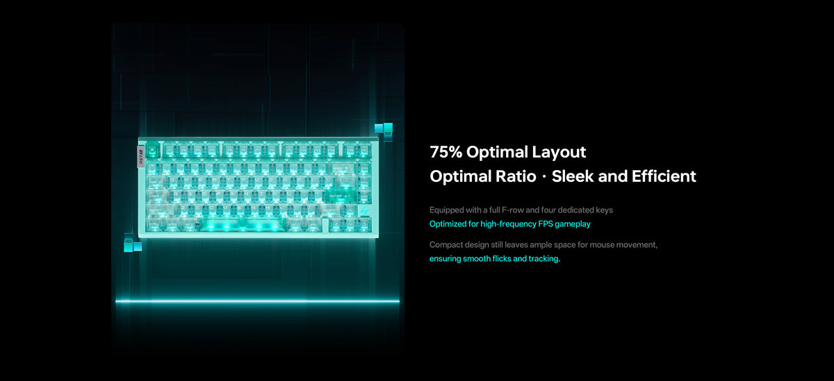 Hall Effect 75% Air Esports Keyboard | 0.08ms Latency – ATK Gaming Gear