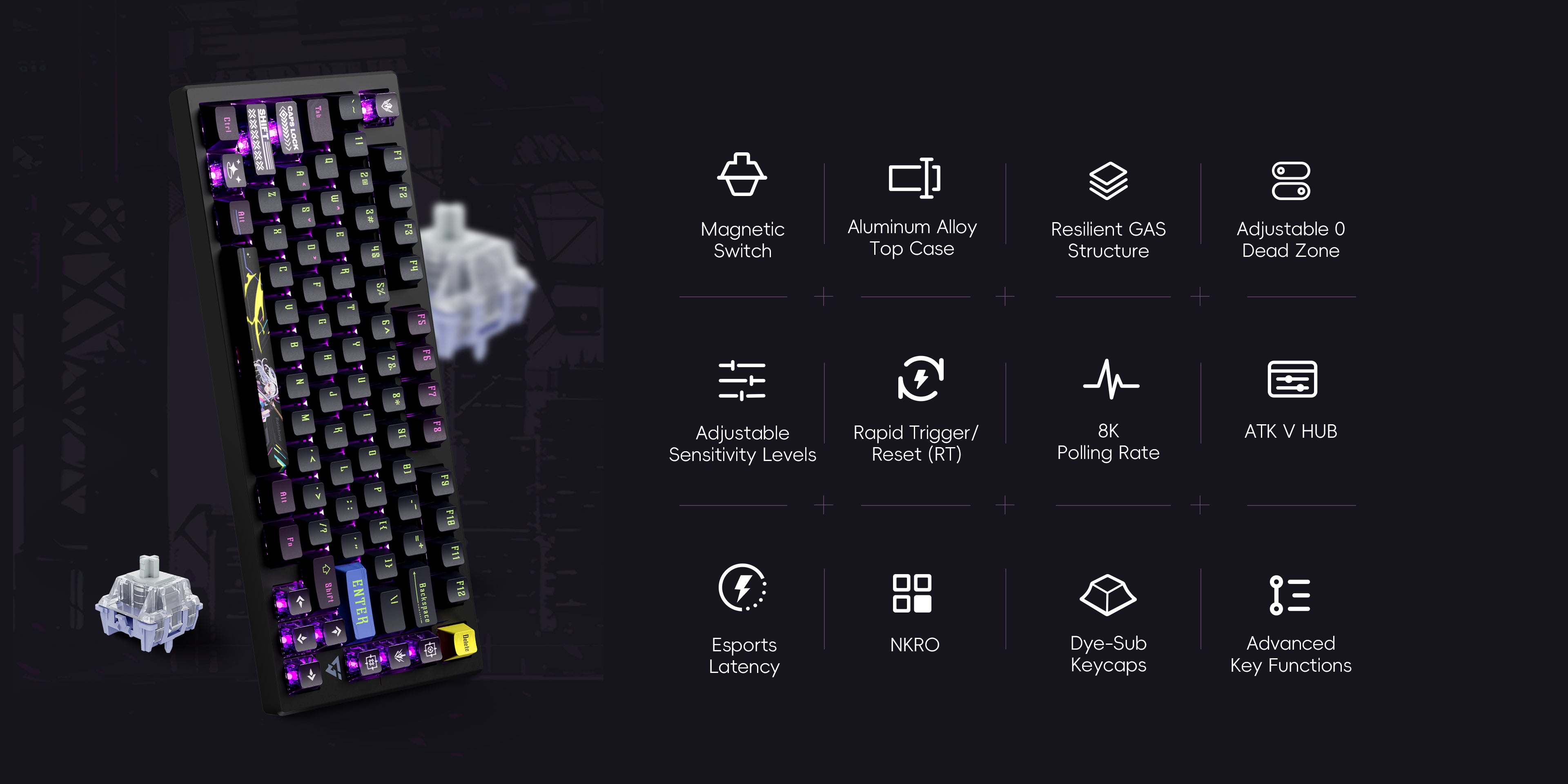 ATK RS7 PRO 限定キーキャップ付き ATK RS7 RGB PRO 限定キーキャップ付き 【公式通販】