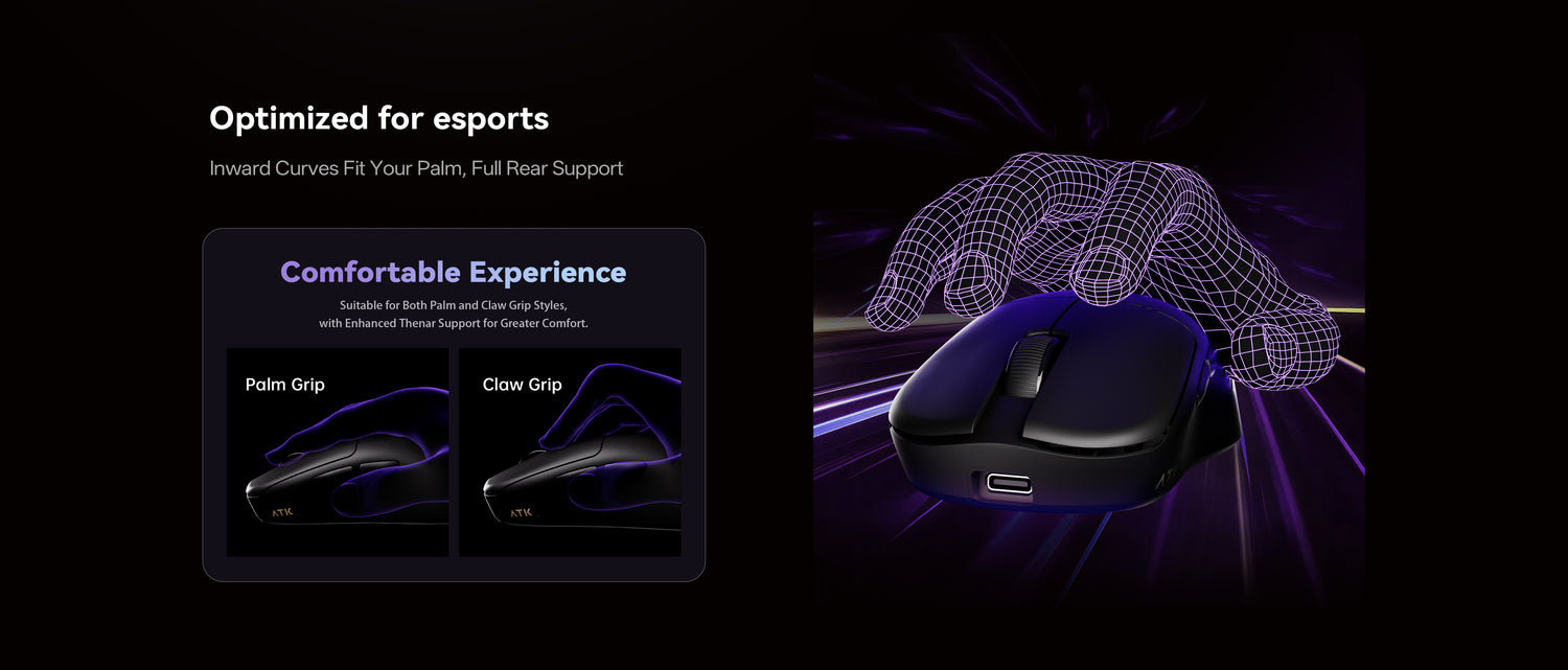 Superlight Wireless Gaming Mouse | 39-45g, PAW3950