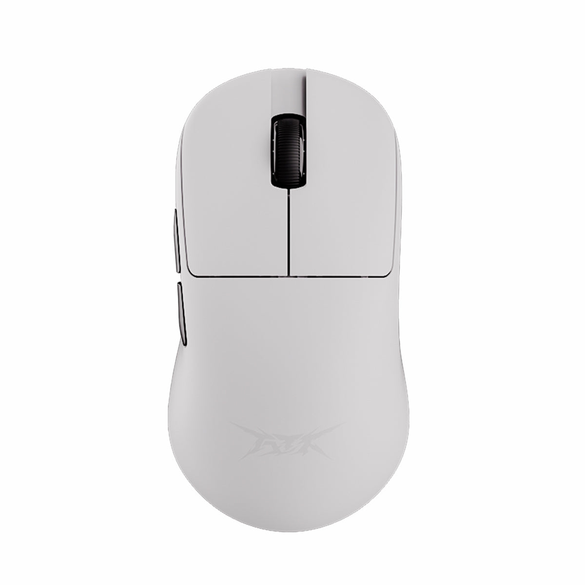 ATK Blazing Sky U2 Series wireless mouse in white with a textured scroll wheel.