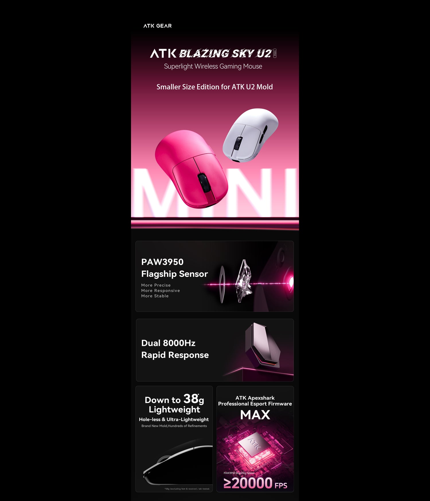 Superlight Wireless Gaming Mice | ATK