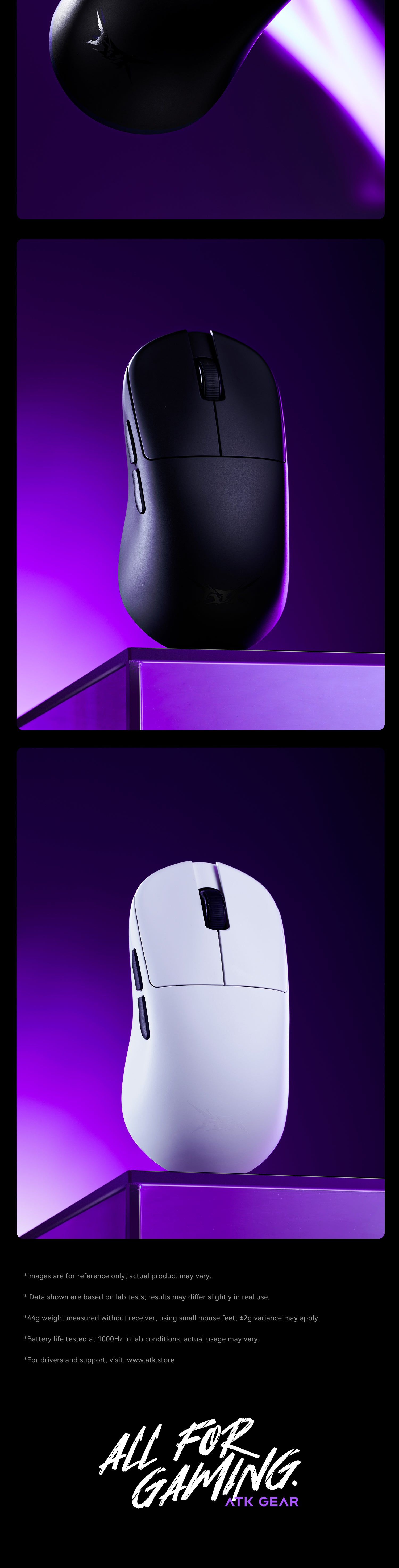 Atk U2 ultra blazing sky 烈空　ホワイト　44g 8k ATK Blazing Sky U2 Series | Lightweight Wireless Gaming