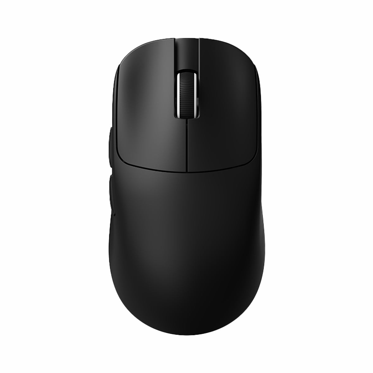 VXE MAD R Series Wireless Mouse in black with a sleek, ergonomic design and a prominent scroll wheel.