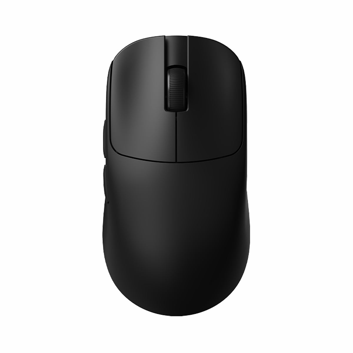 VXE MAD R Series wireless gaming mouse, black, with textured scroll wheel and side buttons.