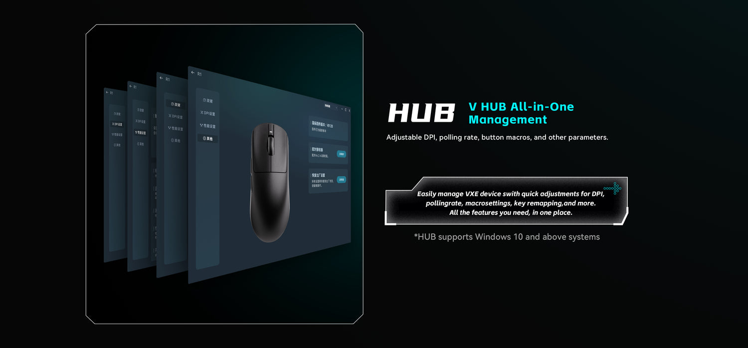 VXE HUB hỗ trợ Dragonfly R1 Series