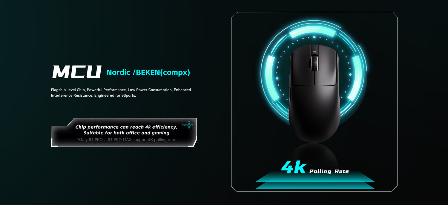 Nordic và BEKEN MCU cùng polling 4K trên VXE R1 Series