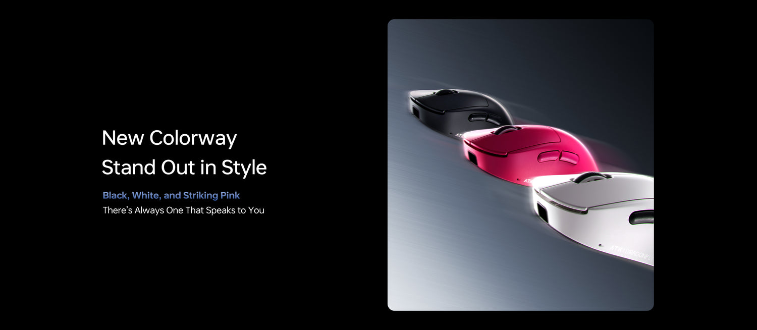 Lightweight Ergonomic Wireless Mouse | 55g, 125-8000Hz