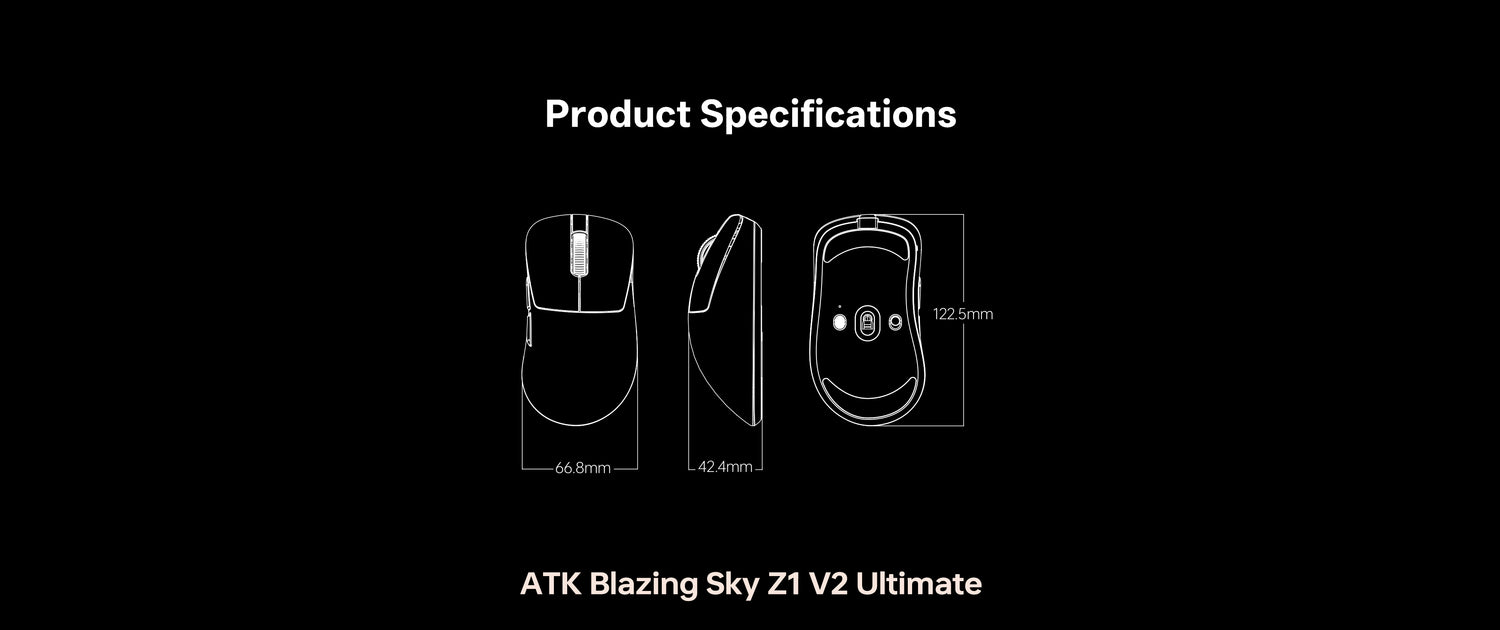 PAW3950 Wireless Gaming Mouse | 54±2g, 8000Hz
