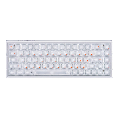 ATK RS6+ transparent aluminum magnetic switch keyboard with clear keycaps