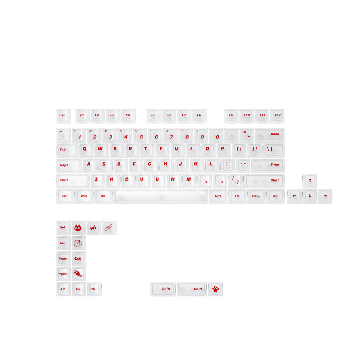ATK Rest Day Top-Frosted  Keycap Set- 94 Keys