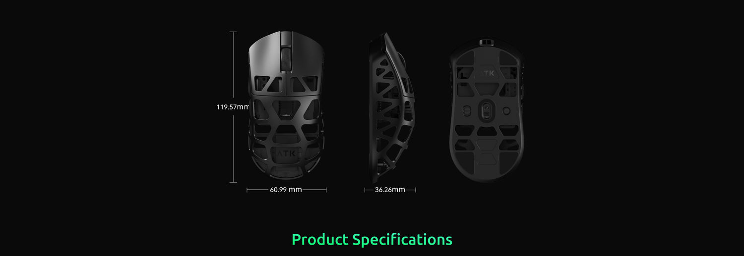 ATK FIERCE X | Lightweight Magnesium Alloy Gaming Mouse