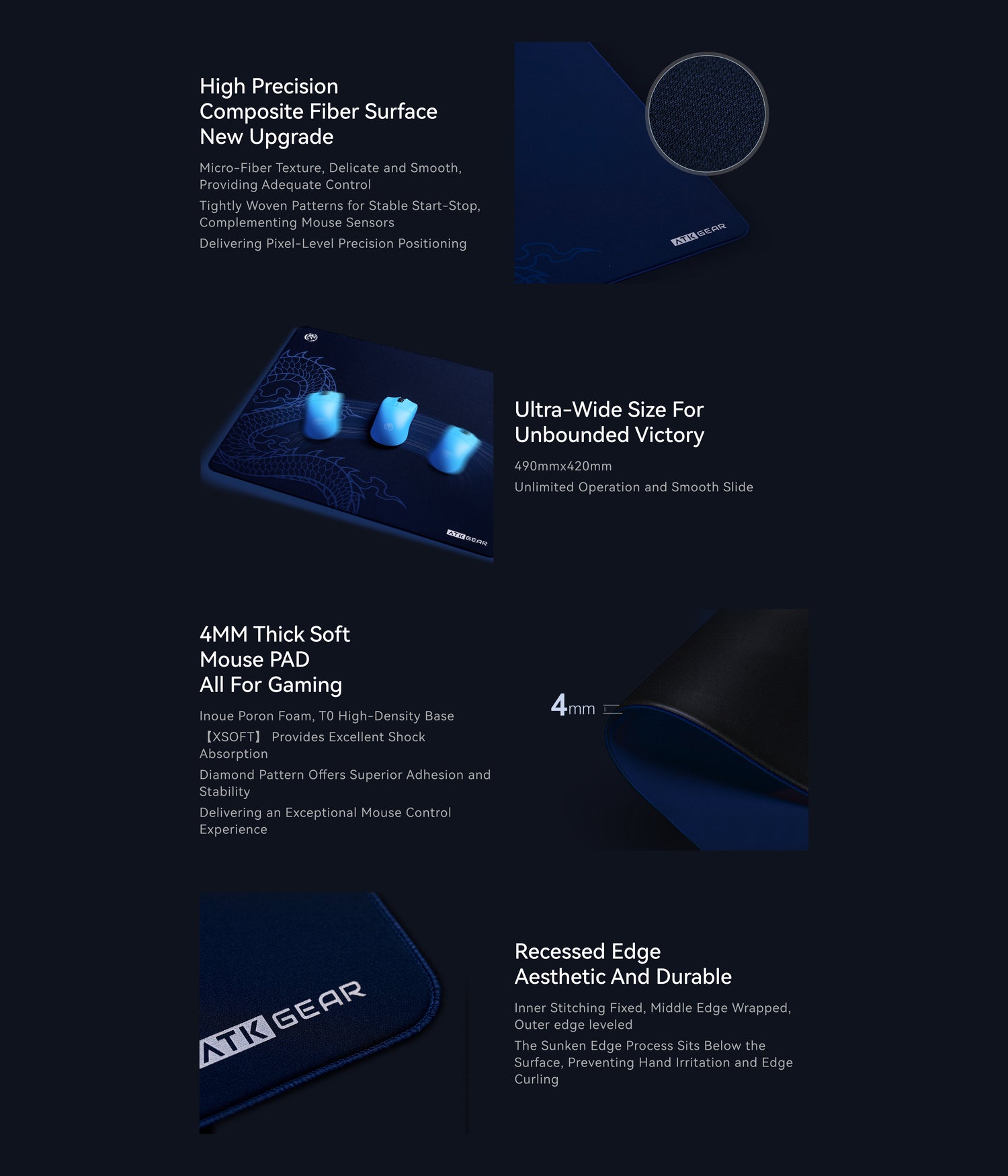 ATK LEVIATAN Esports Pad | Pro Gaming Mouse Pad