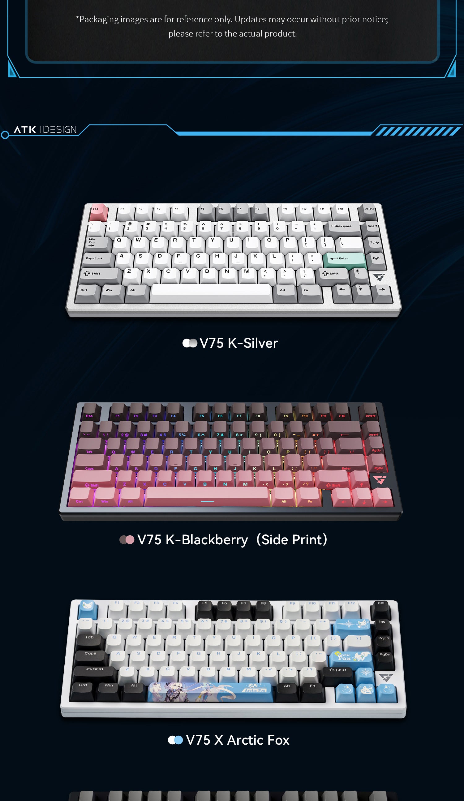 ATK VXE V75X/K Wireless Semi-Aluminum Mechanical Gaming ATK VXE V75X/K Wireless Semi-Aluminum Mechanical Gaming