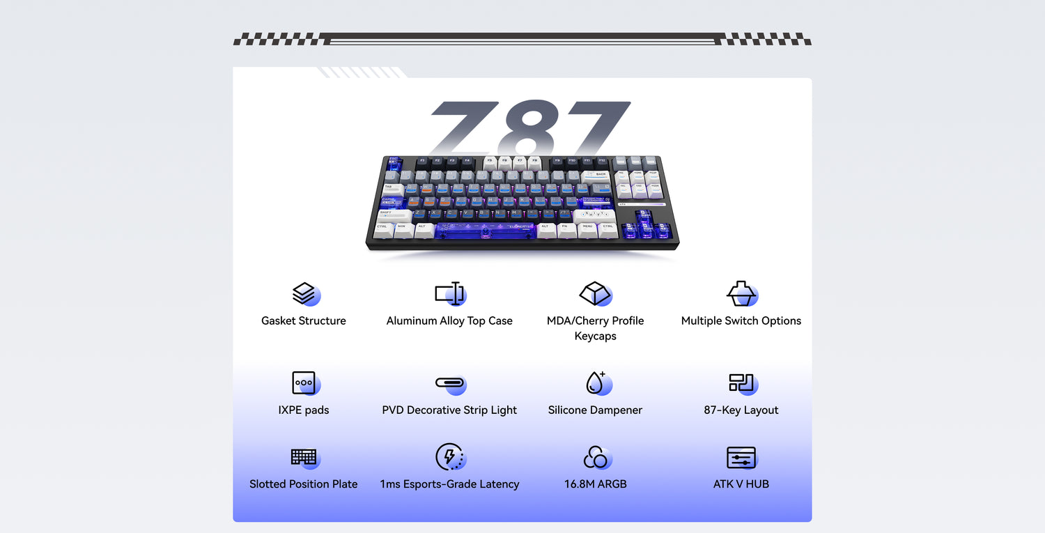 ATK Z87 | Wireless Semi-Aluminum Mechanical Keyboard